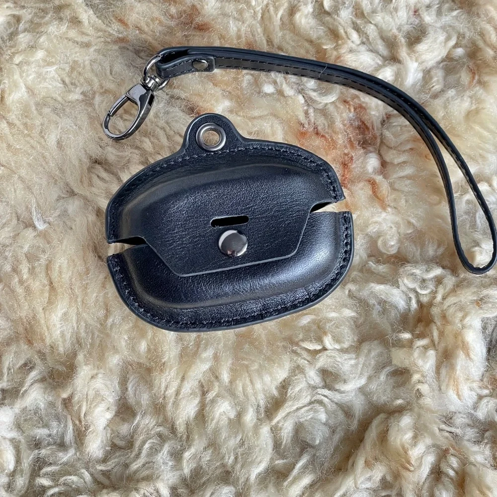 Leather Case for Sony WF-1000XM4 Earbuds - Shockproof Durable Stylish Wristlet